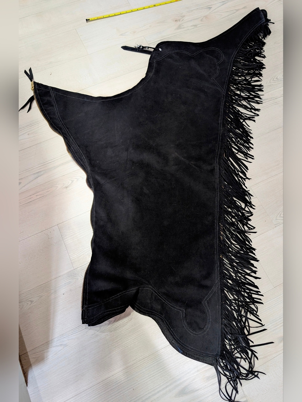 Sz2X Custom Black UltraSuede Western Show Chaps